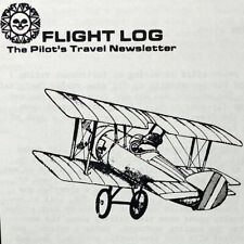 Vtg 1982 Rancho Santa Ines Loreto Flight Log Pilot's Travel Newsletter Magazine picture