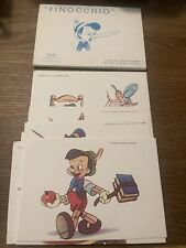 Vintage Walt Disney 🎥 Pinocchio Set Of 12 Unused Postcards In Original Envelope picture