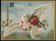Victorian Trade Card 1880s Burdock Blood Bitters RARE Dove 5.5x7.5