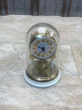 Vintage Mini Small Hettich Dome Glass Anniversary Clock Parts Only picture