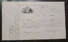 1851 Bedford County Pennsylvania Order to Survey Land w Commonwealth Seal picture