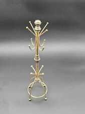 Brass Salesman Sample Coat Rack Hall Tree 11 3/4” T Great For Jewelry Or Dolls picture