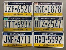 ONE PENNSYLVANIA LICENSE PLATE VISIT PA.COM RANDOM LETTERS/ NUMBERS CRAFT GRADE picture