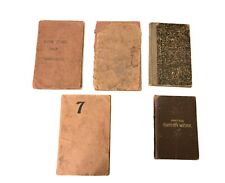 Antique B&O Railroad Time Logs Personal Log Manual 1904, 1912-1917 Lot *Read picture