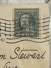 1910 Buffalo Creek, Lewisburg, Pa Postcard. Rare 1900s Benjamin Franklin Stamp picture