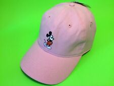 New DISNEY MICKEY MOUSE Kids Snapback Hat One Size 100% Cotton Light Pink picture