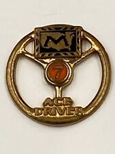 Vintage Ace Driver 7 Years Steering Wheel Screw Back Lapel Pin picture