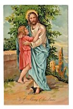 Christmas Vintage Postcard Religious Jesus Christ w/ Child Series 176 Germany picture