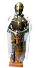 Medieval Knight Combat Sca Larp Wearable Armor Full Suit W/ Wood Base Christmas picture