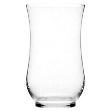 Clear Curved Glass Hurricane Candle Holder picture