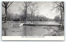 1930s SELLERSVILLE PA LAKE LEMAPE UNPOSTED POSTCARD P4193 picture