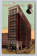 Indianapolis IN-Indiana, Hotel Washington, Advertisement, Vintage Postcard picture