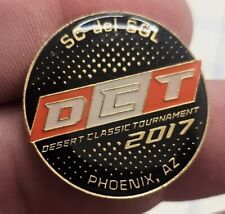 VTG Lapel Pinback Hat Pin Gold Tone Desert Classic Tournament DCT 2017  picture