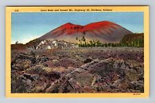 AZ-Arizona, Lava Beds And Sunset Mount Highway, Antique, Vintage Postcard picture