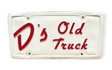 Vintage D's Old Truck Personalized Plastic Novelty License Plate Graphic 12