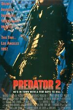 Predator 2 Movie Film Poster Postcard He's In town With A Few Days To Kill picture