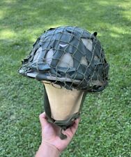Original Iraqi Army M80/03 Khaki Fiber Combat Helmet w/Full Liner, Straps & Net picture