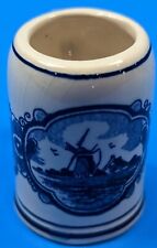 Delft Blue Ceramic Toothpick Holder Mug – 2” picture