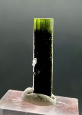 3 Gram Terminated Green Cap Tourmaline Crystal Combine Albite From Skardu Pak. picture