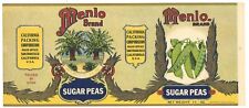 MENLO Brand, Sugar Peas San Francisco California Retro Can Food Label Art Print picture