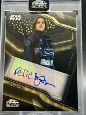 2022 Topps Star Wars Chrome Black Superfractor Autograph #71 Jyn Erso picture