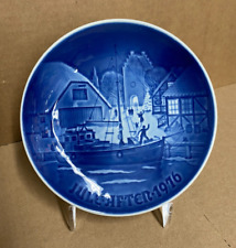 Vintage Copenhagen Porcelain B&G Bing Grondahl Christmas Collector's Plate 1976 picture