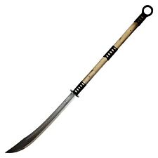 Japanese Samurai Warrior Naginata High Carbon Steel with Nylon Cord Wrapped Wood picture