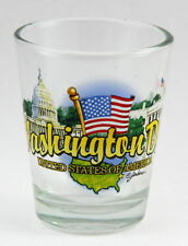 WASHINGTON DC STATE ELEMENTS SHOT GLASS SHOTGLASS picture