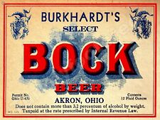 Burkhardt's Select Bock Beer Label 9