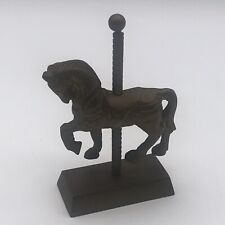 Vintage Solid Brass Carousel Horse Figure Made In India picture