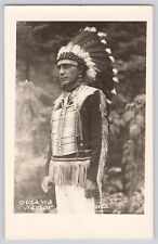 Postcard RPPC Canada Ottawa Native Indian In Full Dress Feather Regalia 1947 picture