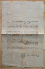 ANTIQUE Cuban Cuba Letter 1854 Slave Chinese Working Contract SIGNED DOCUMENT picture