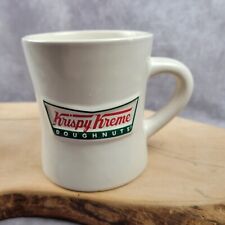 Krispy Kreme Coffee Mug Doughnuts Raised Logo Retro Diner Style 14 oz Heavy picture