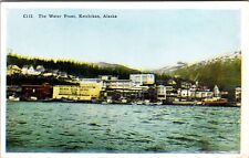 Ketchikan AK-Alaska, The Water Front, Vintage Postcard picture