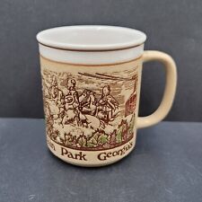 Vintage Stoneware Coffee Mug Georgias Stone Mountain Park Made in Japan Embossed picture