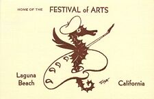 1940s Postcard; Festival of Arts Laguna Beach CA, Seahorse in Palette, by Tina picture