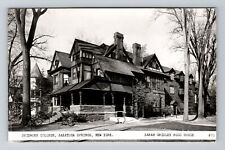 Saratoga Springs NY RPPC, Sarah Gridley Ross House, Skidmore College Postcard picture