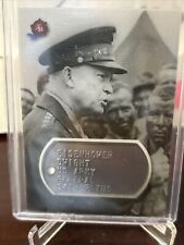 2021 Historic Auto End of the War: 1945 Dog Tag Dwight D Eisenhower Patch picture