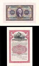 SPECIMEN - Double Sided - American Bank Note Co. - Measures about 5