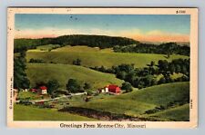 Monroe City MO-Missouri, General Greetings, c1955 Vintage Postcard picture