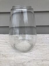 Clear Tubular Pear Shaped Unmarked Barn Lantern / Globe picture