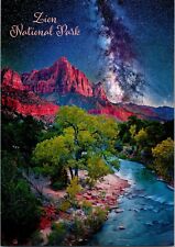 Zion National Park Milky Way Dark Sky postcard picture