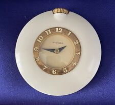WESTCLOX Art Deco Bakelite 'Pocket Watch Style' Purse Clock, Cobalt Blue Dial picture
