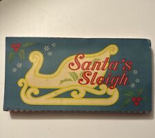 vintage santa’s sleigh wooden In Original Box used picture