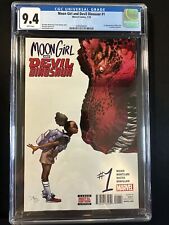Moon Girl and Devil Dinosaur #1 CGC 9.4 1st Lunella Lafayette Marvel White Pages picture