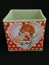 Vintage PARMA BY AAI Hard Plastic Valentine Planter Pencil Holder Cupid Hearts picture