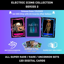 Topps Disney Collect Electric Icons Series 2 All Super Rare R UC Sets 120 picture