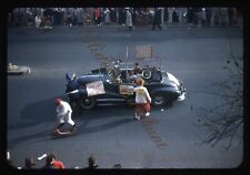 Clown Car Parade Honking Horn Funny 35mm Slide 1950s Red Border Kodachrome picture