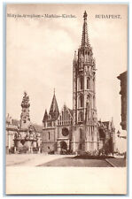 Budapest Hungary Postcard Entrance to Matthias Church c1905 Antique Unposted picture