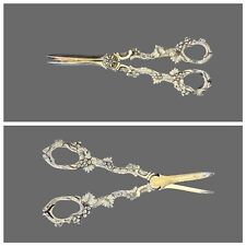 Ornate Pair Victorian Grape Shears Scissors 7” picture